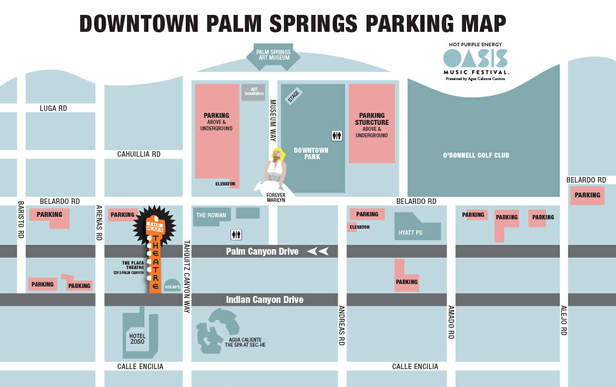 Oasis Music Festival Parkeing Map